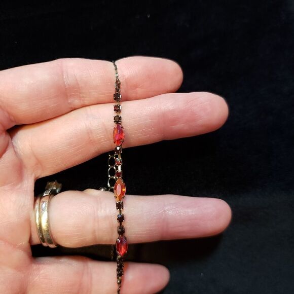 AVON Bracelet Silver Plate red - Picture 2 of 5